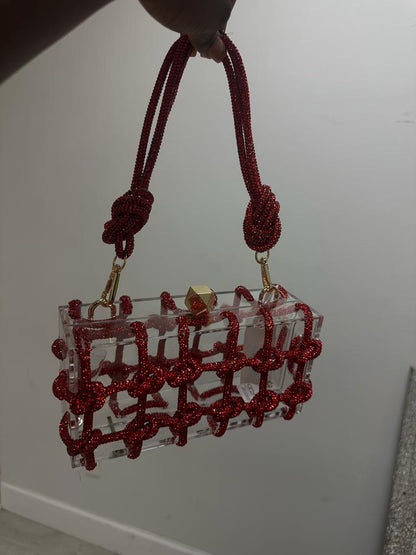 Diamond Clear Clutch