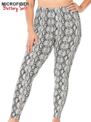 Snake skin leggings