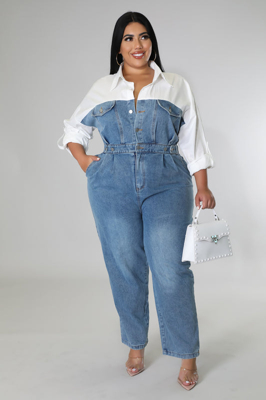 Sarah Denim Jumpsuit